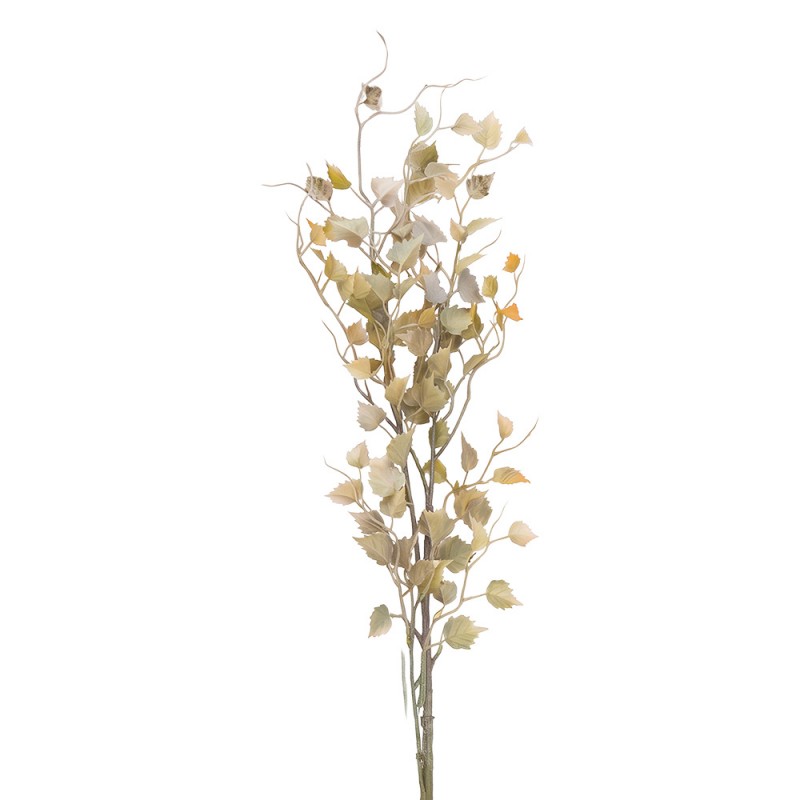 Clayre & Eef Deko-Zweig 90 cm Grün – Botanischer Ast Blätter (5PL0349GR)