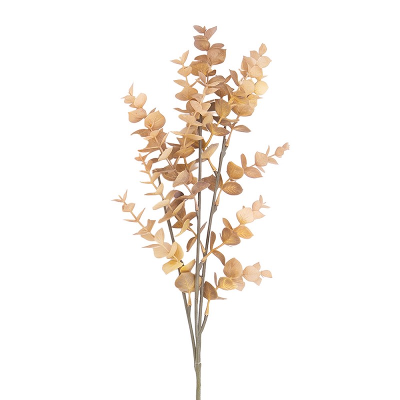 Clayre & Eef Deko-Zweig 90 cm Beige – Naturast Blätter (5PL0350BE)