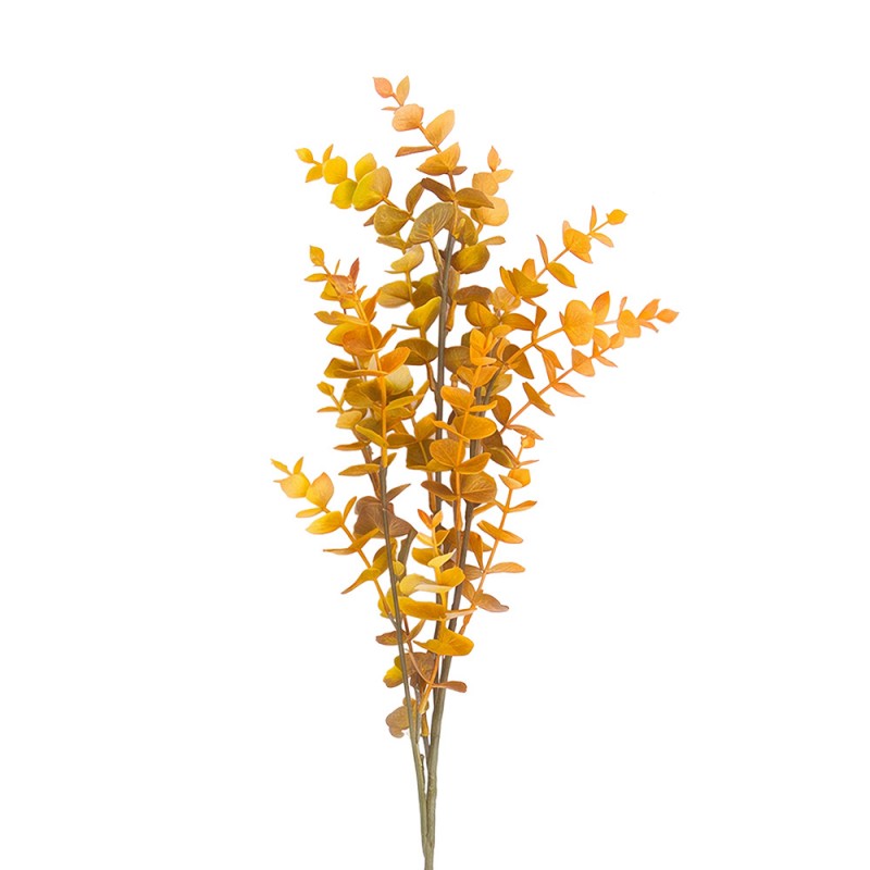 Clayre & Eef Deko-Zweig 90 cm Orange – Frühlingsast Blätter (5PL0350O)