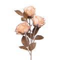 Clayre & Eef Deko-Blütenzweig 83 cm Hellorange / Apricot Rosen (5PL0375LO)