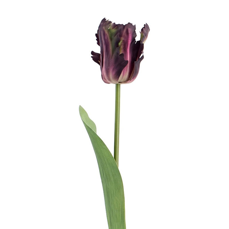 Clayre & Eef Deko-Blütenzweig 61 cm Tulpe / Aqua – Zierast (5PL0385A)