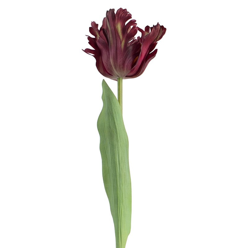 Clayre & Eef Deko-Blütenzweig 61 cm Hellblau / Tulpe  – Zierast (5PL0385LA)