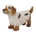 Halloween Deko Hund Dackel im Geisterkostüm Gespenst Polyresin Braun Weiß 69x21x42 cm von Clayre & Eef (5PR0227)