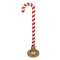 Weihnachtsdekorationsfigur Zuckerstange XXL Goldsockel Rot Weiß 33x24x101 cm von Clayre & Eef (5PR0233)