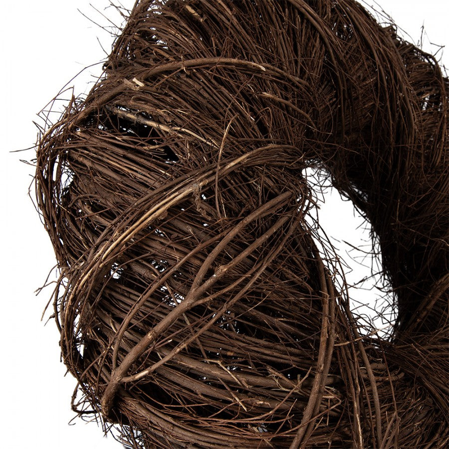 Clayre & Eef Rattan-Kranz Ø 80 cm Monumental – Gigantischer 5,3 kg Rattankranz (5RO0102XL)