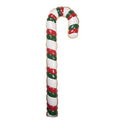 Weihnachtsdekoration Zuckerstange XXL Metall Wanddeko Rot Grün Weiß 30x3x101 cm von Clayre & Eef (5Y1453)