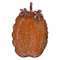 Platzteller Kürbis Oval Metall Orange 56x34 cm Servierteller Unterteller von Clayre & Eef (5Y1485)
