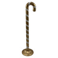Weihnachtsdekoration Zuckerstange Metall stehend Gold Weiß Ø 18x72 cm von Clayre & Eef (5Y1486GO)
