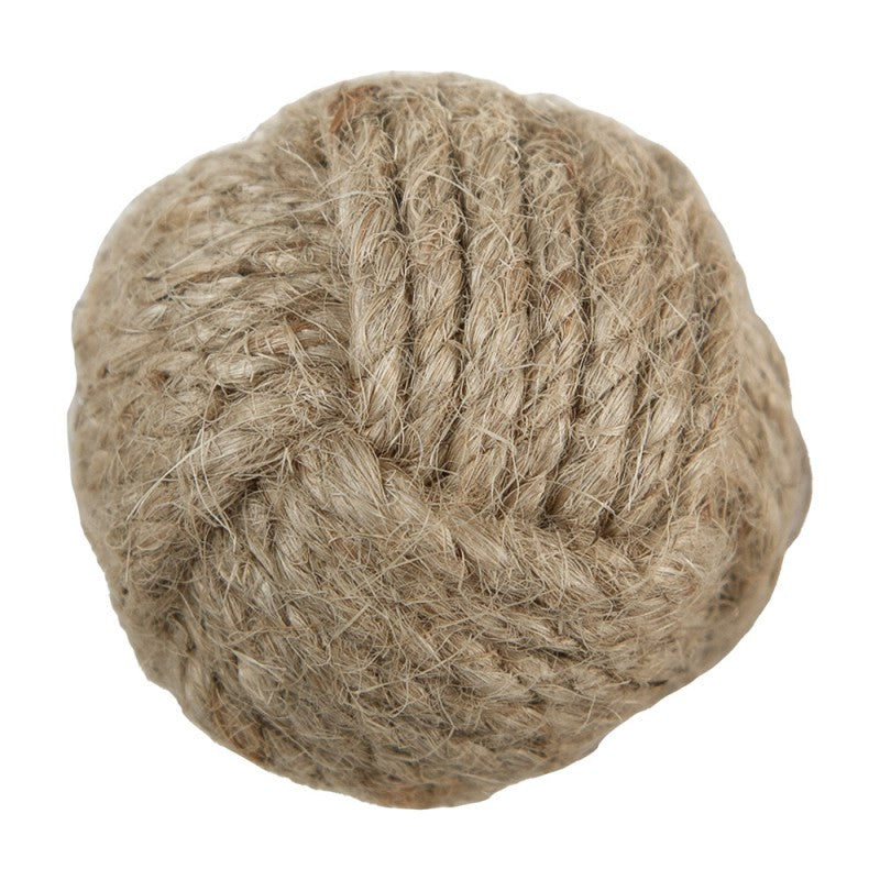 Jute-Möbelknauf Seemannsknoten Affenfaust Naturbraun Ø 4x4 cm von Clayre & Eef (64165)