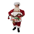 Clayre & Eef Textil-Weihnachtsmann „Weihnachtsbäckerei “, 16x8x28 cm (65216)