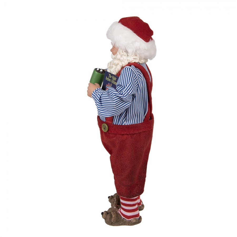 Clayre & Eef Textil-Weihnachtsmann, 16x8x28 cm (65234)