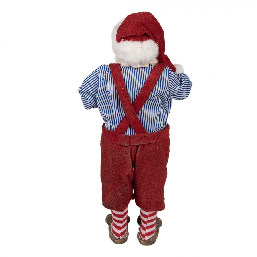 Clayre & Eef Textil-Weihnachtsmann, 16x8x28 cm (65234)