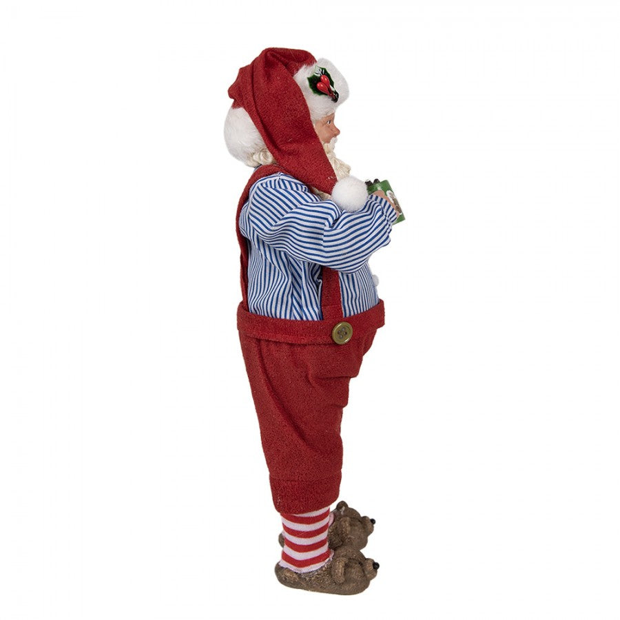 Clayre & Eef Textil-Weihnachtsmann, 16x8x28 cm (65234)