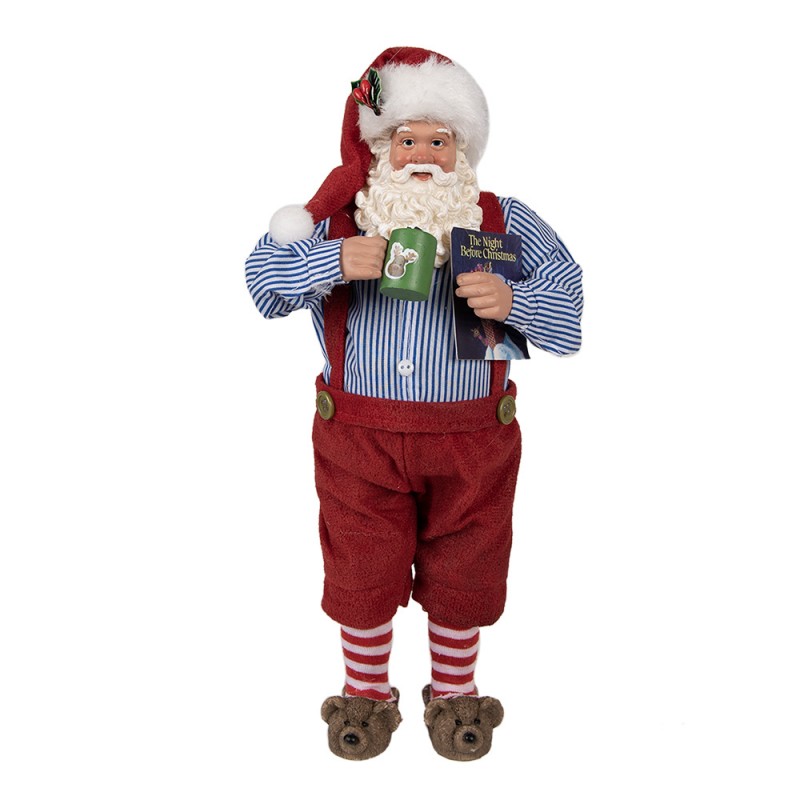 Clayre & Eef Textil-Weihnachtsmann, 16x8x28 cm (65234)