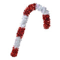 Weihnachtsdekoration Zuckerstange XXL Lametta Rot Weiß 30x6x72 cm von Clayre & Eef (65472S)