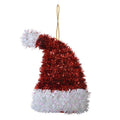 Clayre & Eef Christbaumanhänger „Weihnachtsmütze“ aus Kunststoff in Rot-Weiß, 9x5x13 cm (65478)