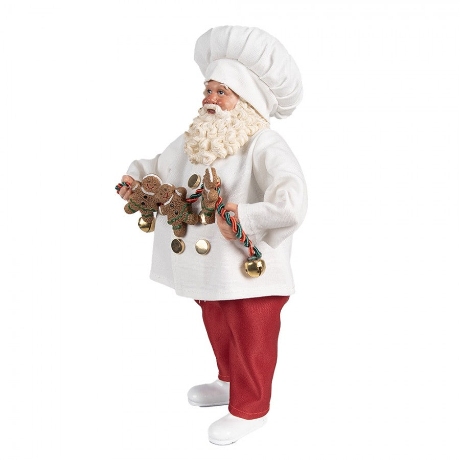 Clayre & Eef Textil-Weihnachtsmann „Weihnachtsbäckerei mit Lebkuchen-Männern“, 17x12x27 cm (65585)