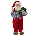 Clayre & Eef Textil-Weihnachtsmann „mit Buch“, 13x10x27 cm (65590)