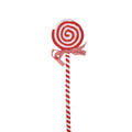 Weihnachtsdekoration Lollypop Lutscher Dekostecker Candy Swirl Rot Weiß 9x1x41 cm von Clayre & Eef (65851)