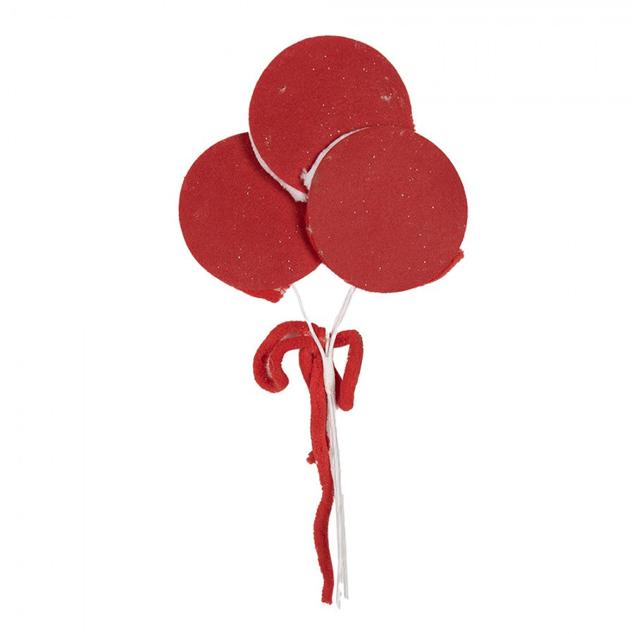 Weihnachtsdekoration Lollypop Dekostecker 3er-Bouquet Lutscher Rot Weiß 15x1x30 cm von Clayre & Eef (65854)