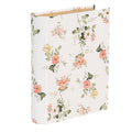 Buchbox Aufbewahrungsbox Buchattrappe Blumen Weiß Karton 17x14x5 cm von Clayre & Eef (66013W)