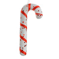 Weihnachtsanhänger Zuckerstange Glitzer Satinband Pailletten Rot Weiß 7x2x17 cm von Clayre & Eef (66176)