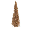 Deko-Weihnachtsbaum Bottlebrush XL mit Holzfuß & Glitzer Beige Ø 20x50 cm von Clayre & Eef (66320BE)
