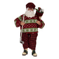Clayre & Eef Textil-Weihnachtsmann „Golf-Spieler“, 16x11x28 cm (66323)