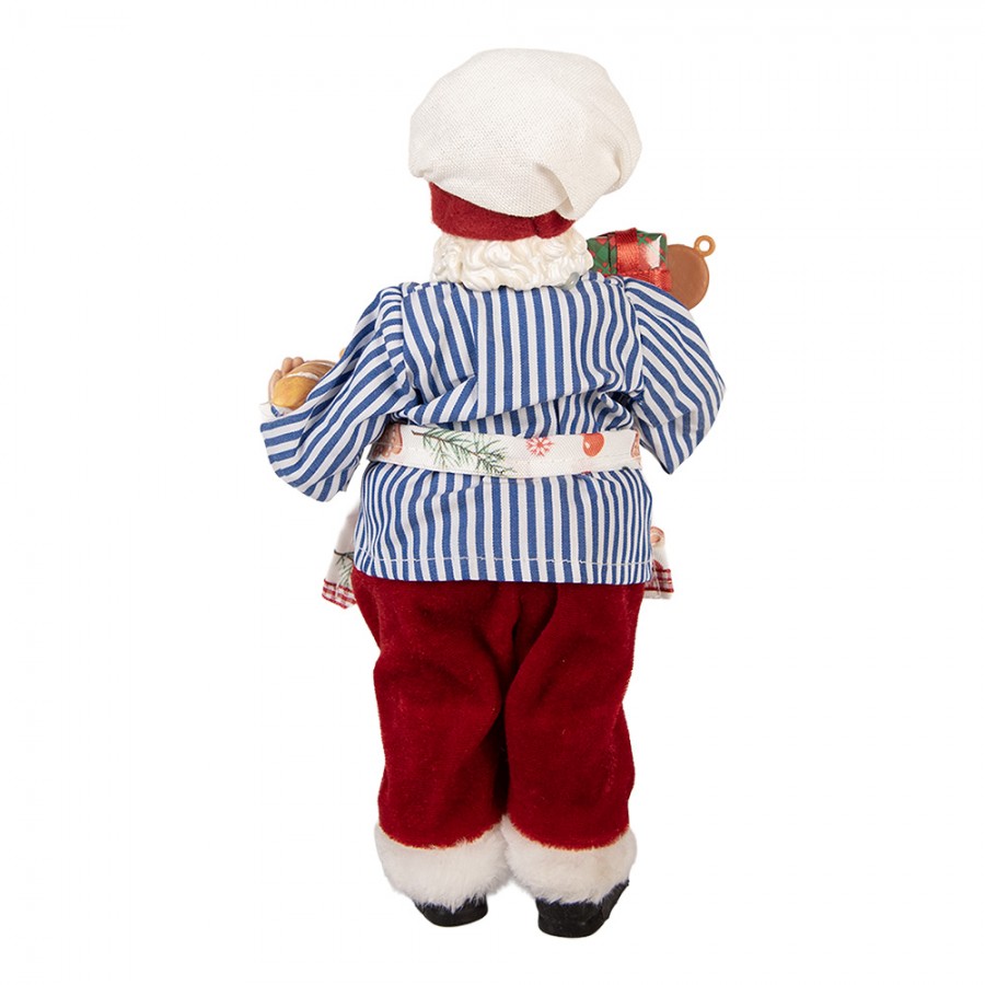 Clayre & Eef Textil-Weihnachtsmann „Im Weihnachtsbäckerei“, 15x10x26 cm (66359)