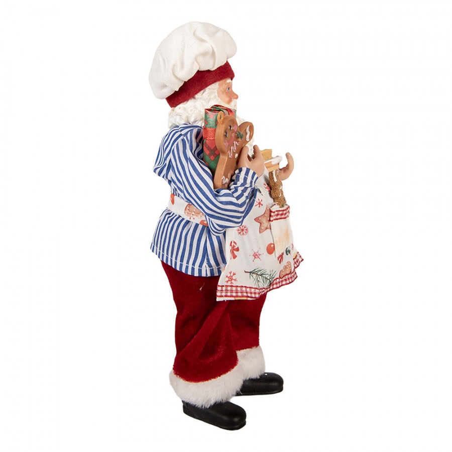 Clayre & Eef Textil-Weihnachtsmann „Im Weihnachtsbäckerei“, 15x10x26 cm (66359)