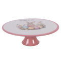 Tortenplatte auf Fuß Vintage Rosenranke Romantik Dunkelblau Ø 29x10 cm von Clayre & Eef (66437)