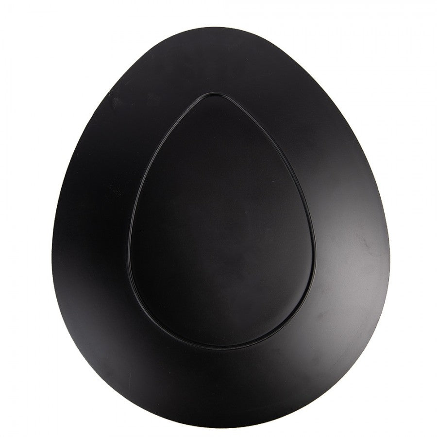 Oster-Platzteller Ei-Form Hase im Blumenbeet Weiß-Rosa 35x29 cm Speiseteller Kuchenteller von Clayre & Eef (66443)