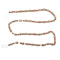 Clayre & Eef Glas-Weihnachtsgirlande 180 cm Gold & Rot – Festperlen-Girlande (66542)