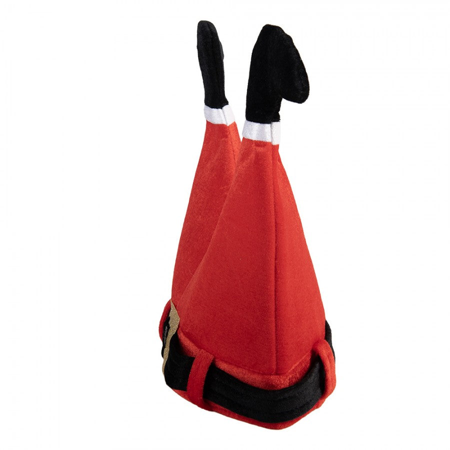 Clayre & Eef Weihnachtsmütze „Klassik Plüsch“ aus Textil in Rot-Weiß, 34x40 cm (66568)