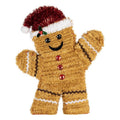 Weihnachtsanhänger Pfefferkuchenmann winkend Lametta Braun Rot 25x4x30 cm von Clayre & Eef (66598)
