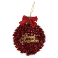 Clayre & Eef Dekohänger „Weihnachtskugel“ aus Kunststoff in rot  12x4x14 cm (66615)