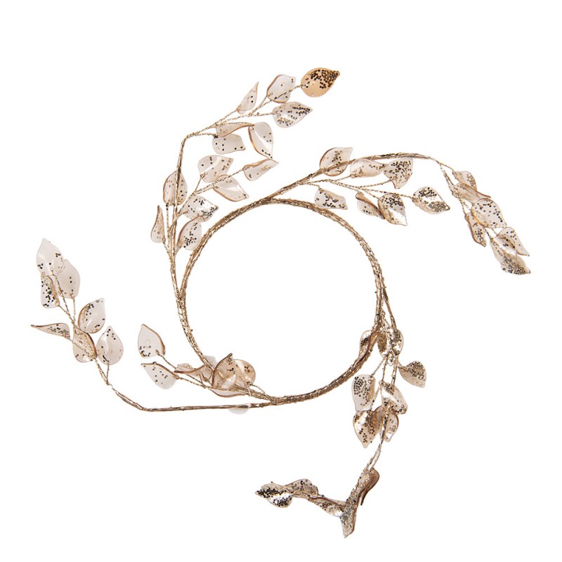 Clayre & Eef Deko-Kranz Ø 15 cm Gold – Glitzer  (66640)