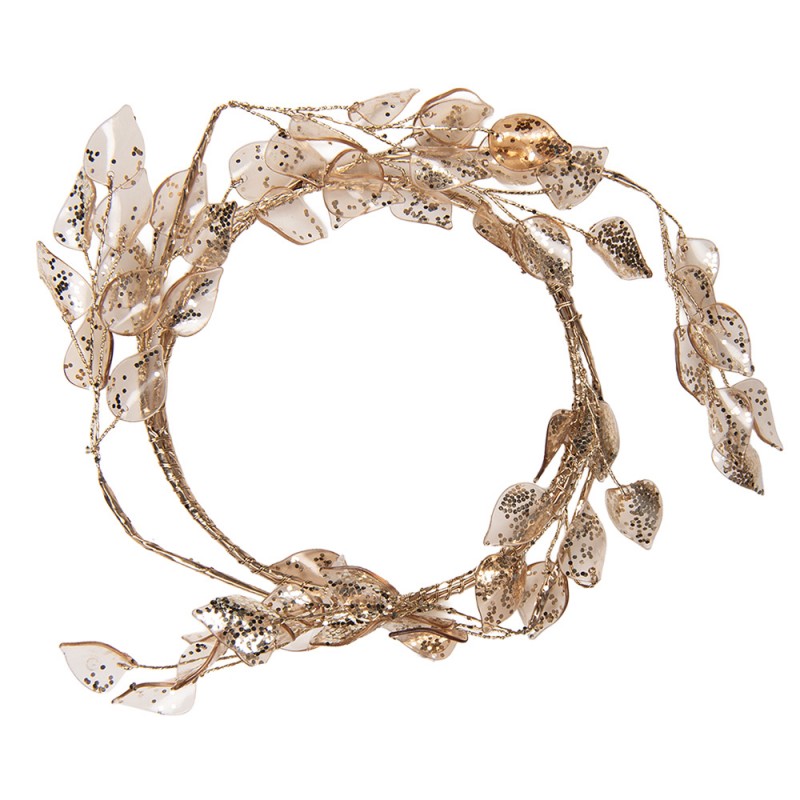 Clayre & Eef Deko-Kranz Ø 15 cm Gold – Glitzer  (66640)