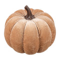 Halloween Deko-Kürbis Samt Beige Ø 6 cm von Clayre & Eef (66817BE)