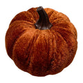 Halloween Deko-Kürbis Samt Braun Ø 10 cm von Clayre & Eef (66817CH)