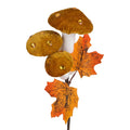 Deko-Pick Samt-Waldpilze 3er-Gruppe mit Strass Orange 8x4x55 cm von Clayre & Eef (66820O)