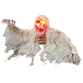 Halloween Bodendekoration Zombie kriechend mit Rippen Weiß 48x23x24 cm von Clayre & Eef (66909)