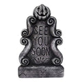 Halloween Dekofigur Grabstein See You Soon Grau 14x13x26 cm von Clayre & Eef (66926)