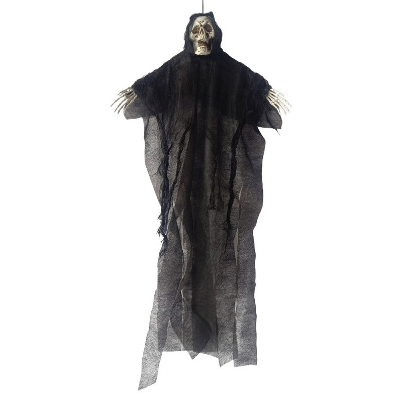 Halloween Hängedekoration Geist Skelett Schwarz 38x6x60 cm von Clayre & Eef (66932)