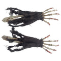 Halloween Deko Skeletthände Rasenstecker 2er Set Kunststoff Schwarz Weiß 13x4x44 cm von Clayre & Eef (66945)