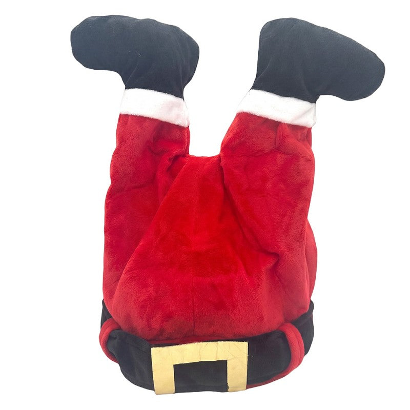 Clayre & Eef LED-Weihnachtsmann-Beine animiert aus Textil & Kunststoff, 25x15x38 cm (66948)