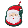 Weihnachts-Gästehandtuch Weihnachtsmann Rot Synthetisch mit Aufhänger von Clayre & Eef (67003)