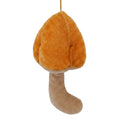 Deko-Anhänger Samt-Waldpilz Orange-Beige Ø 5x14 cm mit Goldkordel von Clayre & Eef (67019O)
