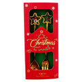 Dessertbesteck-Set 2-teilig Stern Kaffeelöffel Kuchengabel Gold Weihnachtsmann Tannenbaum 2x12 cm von Clayre & Eef (67026)
