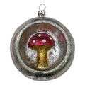 Weihnachtsanhänger Reflektorkugel Pilz Kunststoff bruchsicher Silber Rot Gold 10 cm von Clayre & Eef (67076)